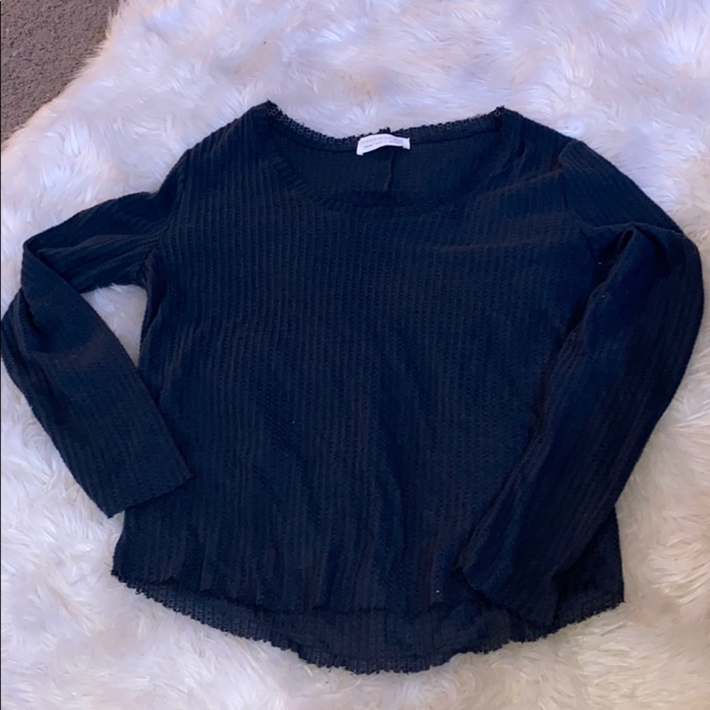 Waffle knit top